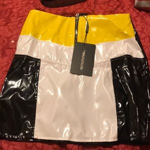 PLL LEATHER SKIRT